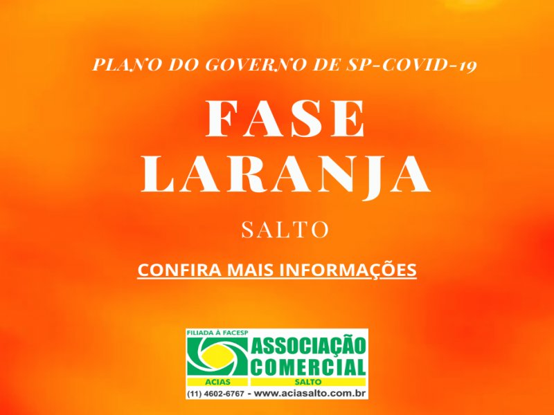 Fase Laranja Do Plano Sp Em Salto Confira Mais Informa Es